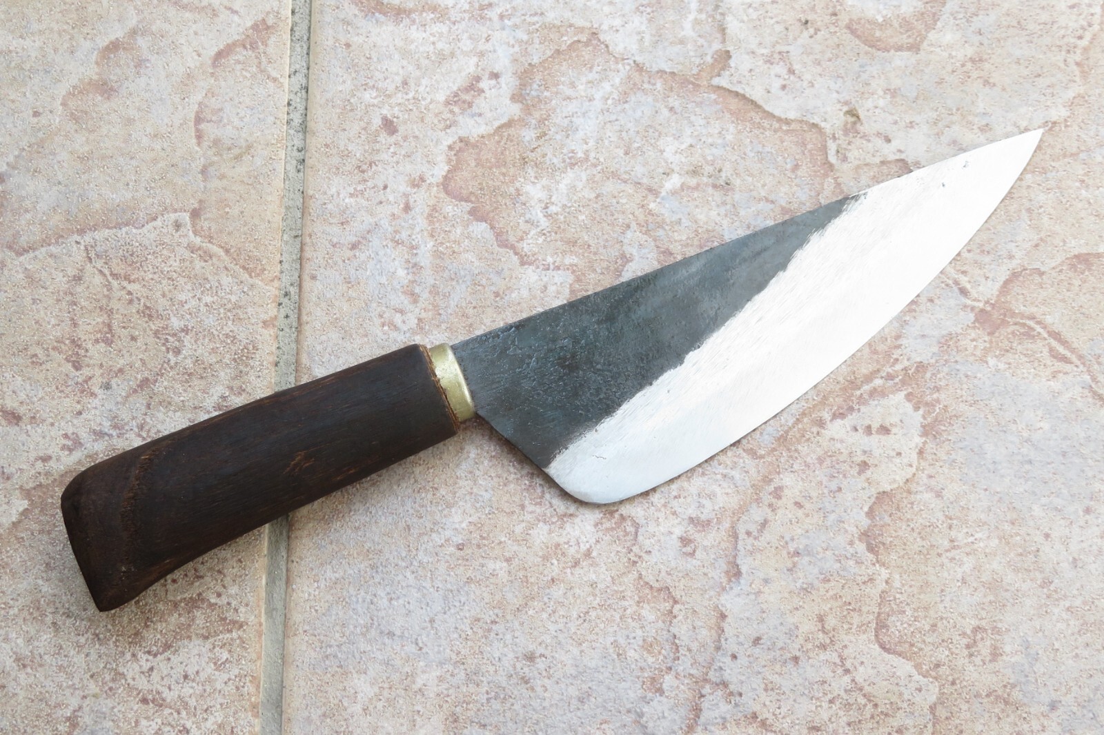 Crude – 7 Inch Premium Asian Carbon Steel Boning Chef Kitchen Knife, Sharp