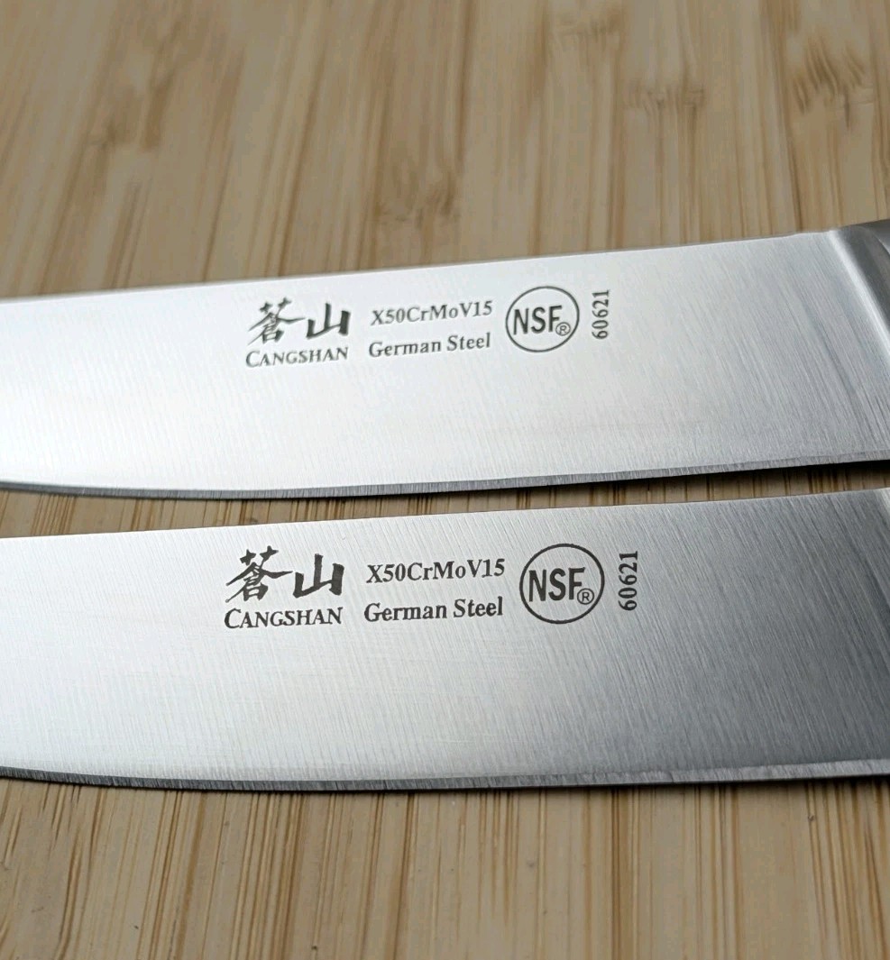 2pc CANGSHAN S1 Series 5-in STEAK Knife, Forged X50CrMoV15 German Steel, #60621