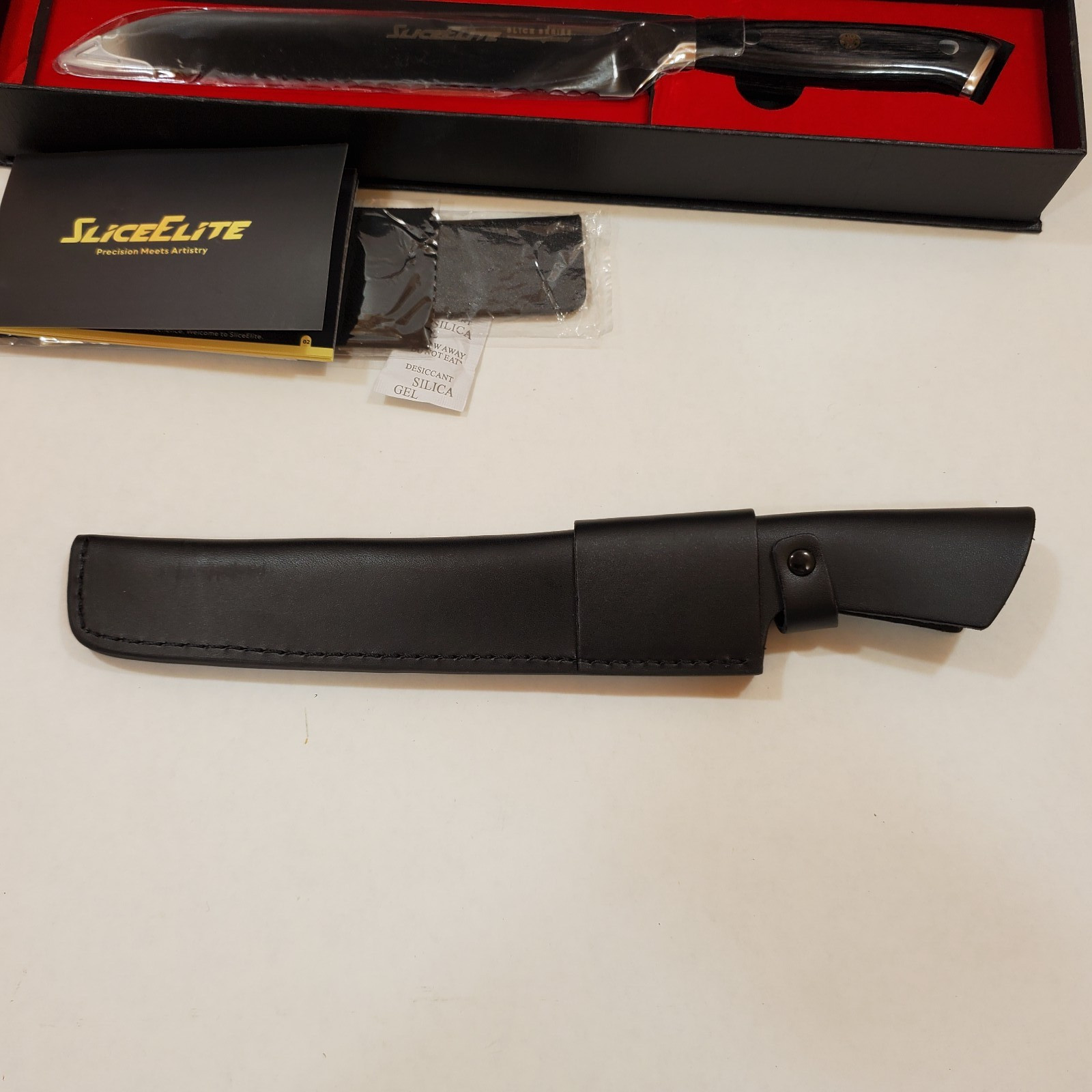 SliceElite 8” Bread Knife Serrated High Carbon German Steel Kitchen Sourdough