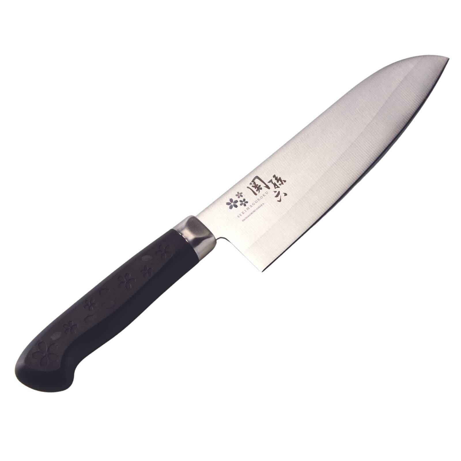 Kai Corporation Santoku Knife Seki Magoroku Sakura Honwari Knife 165mm Made in J