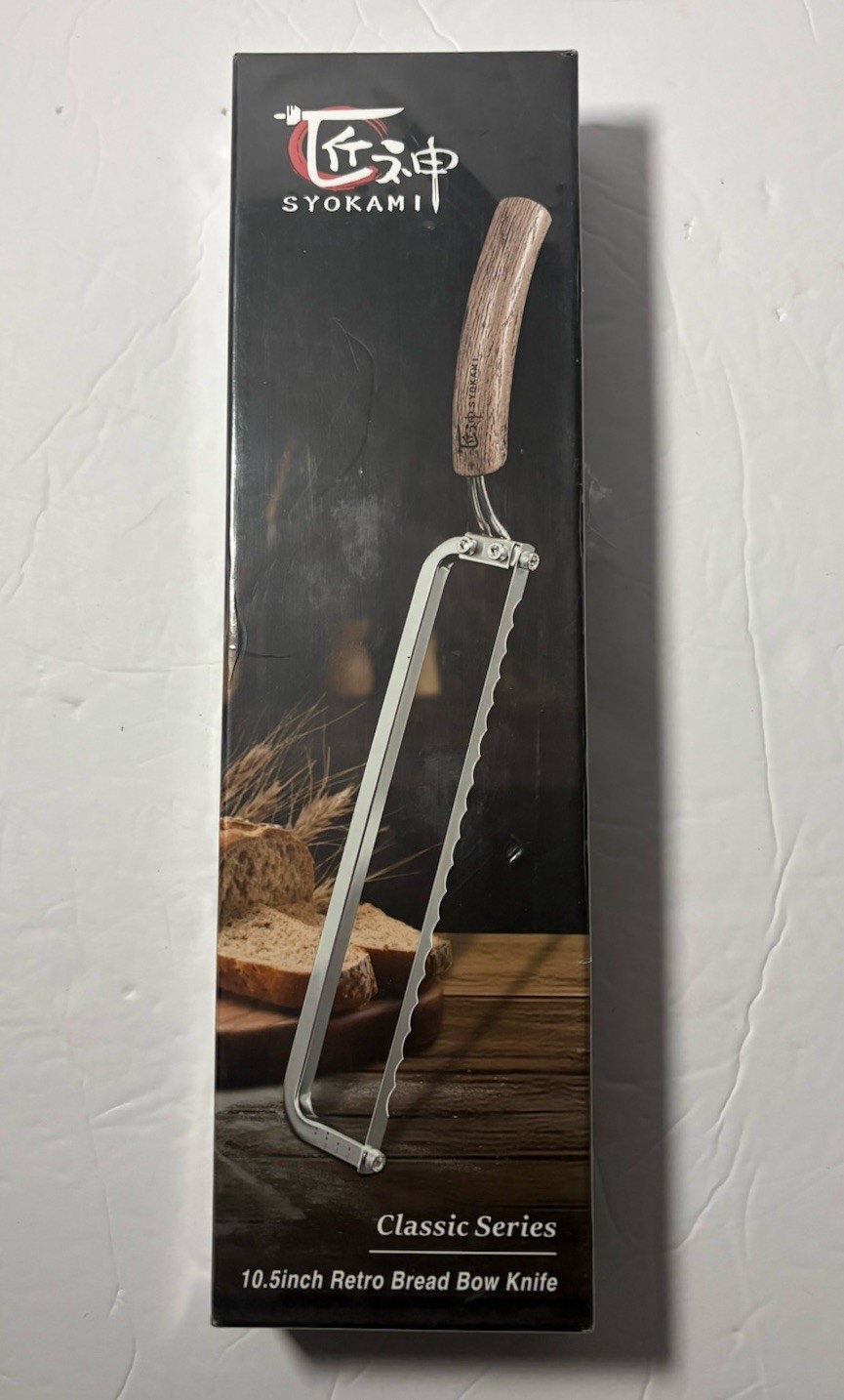 Syokami 10.5” Serrated Bread Knife Artisan Kitchen Knife New