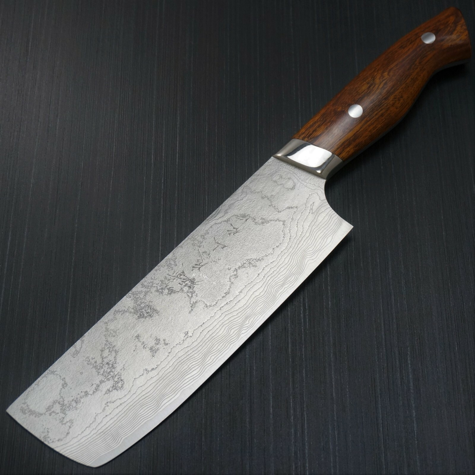 Japanese Katayama Super Gold 2 SG2 Damascus Nakiri Knife Ironwood Japan Kitchen