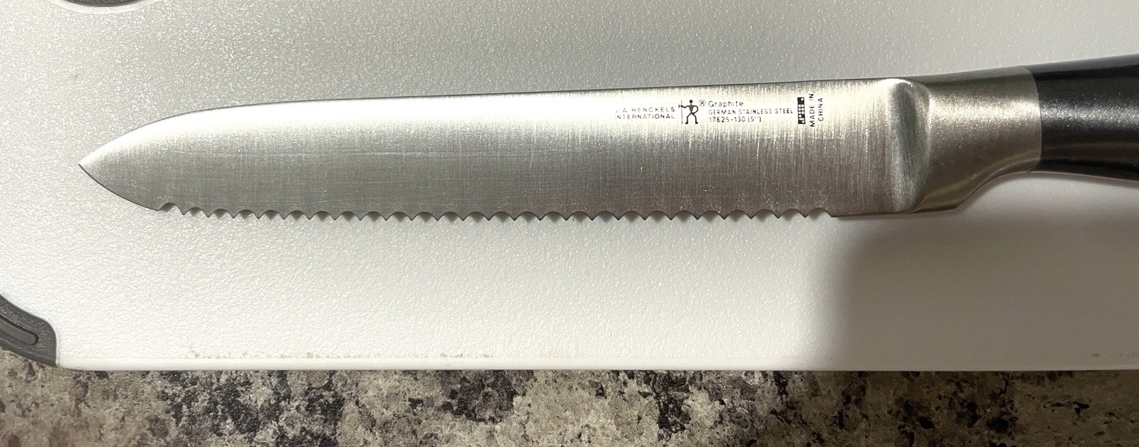 J.A. Henckels International Graphite 17625-130 5″ Serrated Utility Knife, EXC
