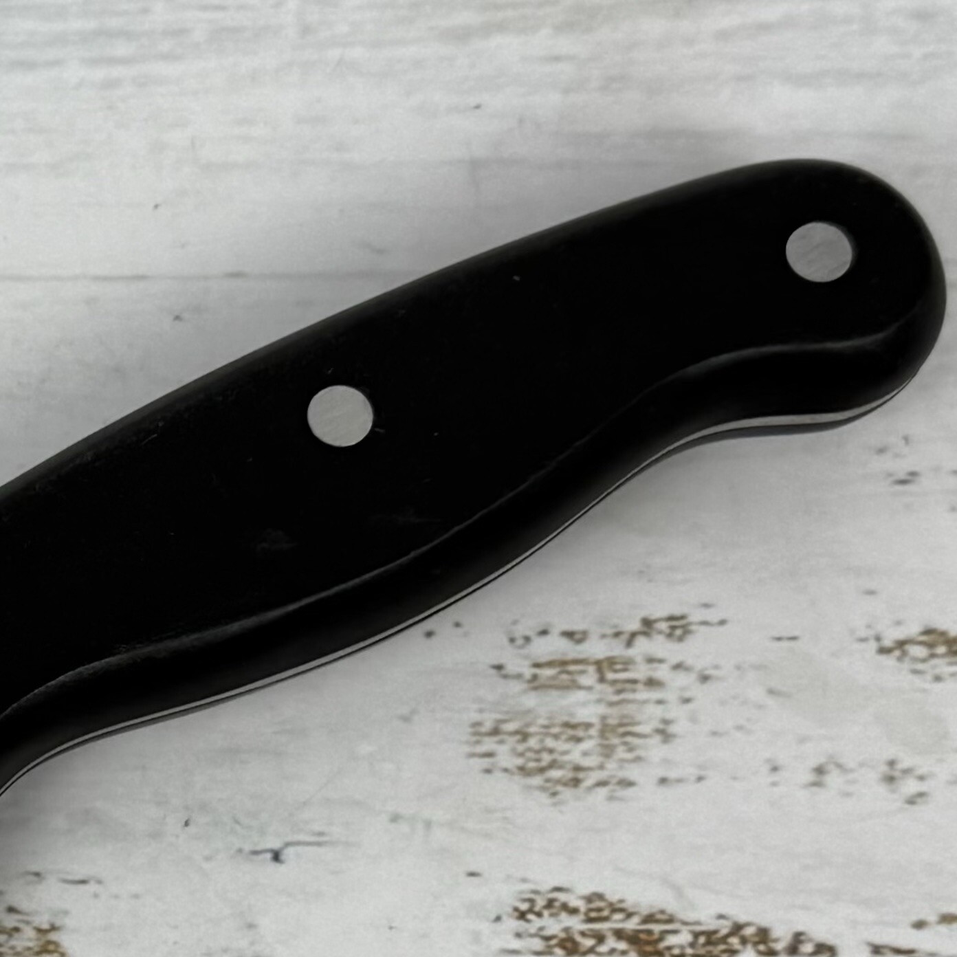 Chicago Cutlery Chefs Knife 7″ Serrated Edge Stainless Blade Black Ebony Handle
