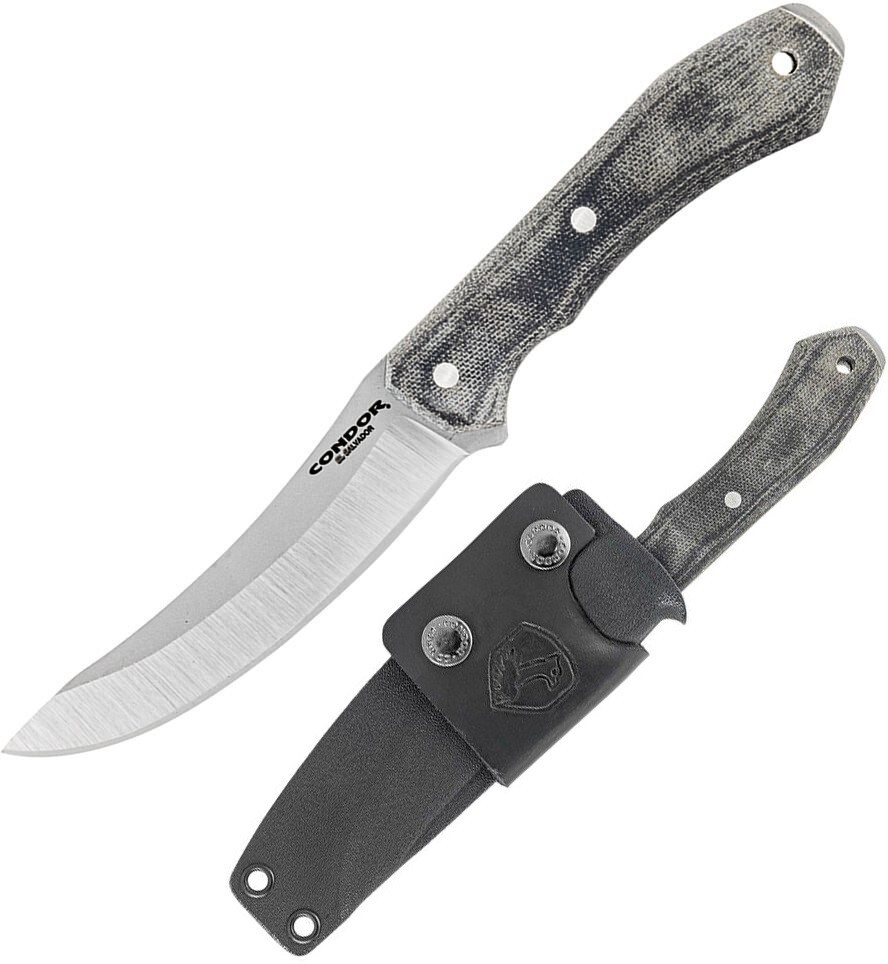 Condor K-Night Scullery Kitchen Knife 463″ 14C28N Steel Blade Micarta Handle