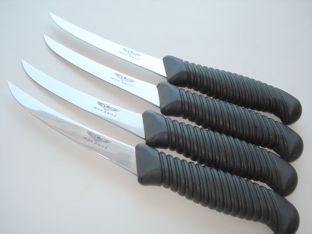 Four pcs of 6 ” Curved Super Thin/Flexible boning Knife (New)