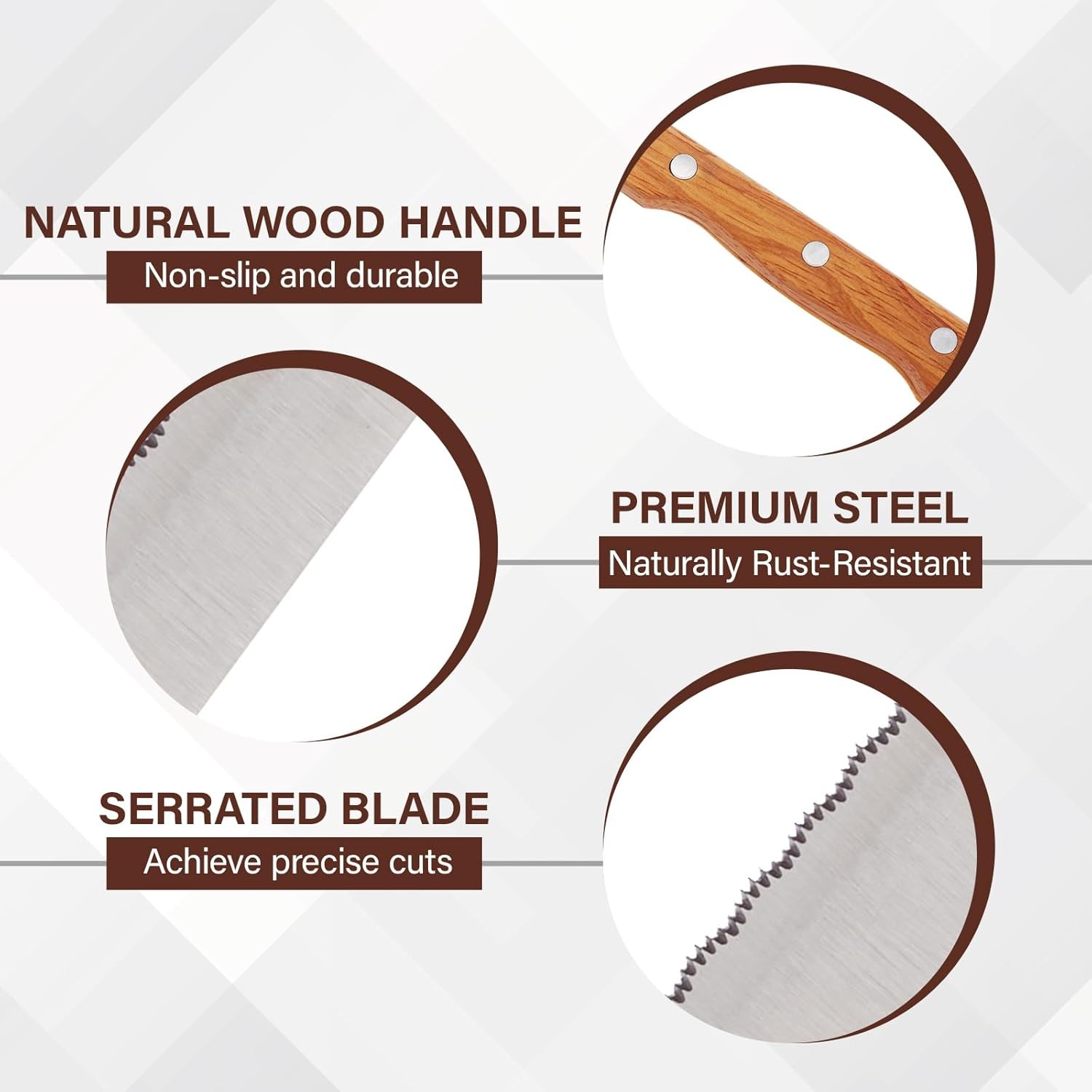 Tomato Knife Serrated,Steak Knife,Tomato and Bread Slicing Knives,Serrated