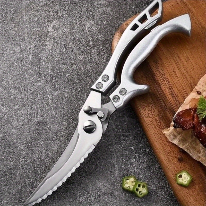 1-6PCS Stainless Steel Chef Knife Set Professional Cooking Knives and Scissors
