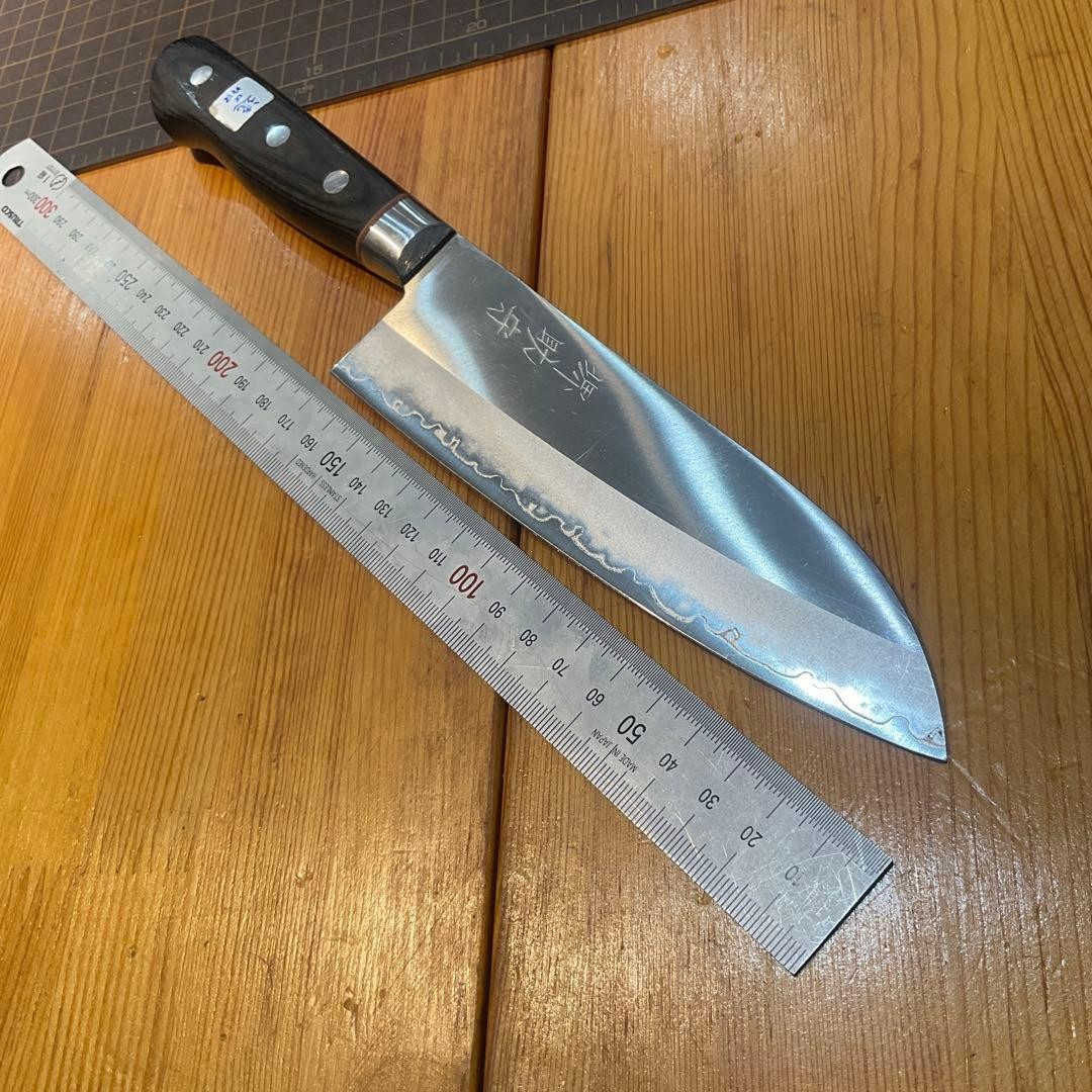 Sakai Sukemori Cobalt Gold Genuine Forged Santoku Knife