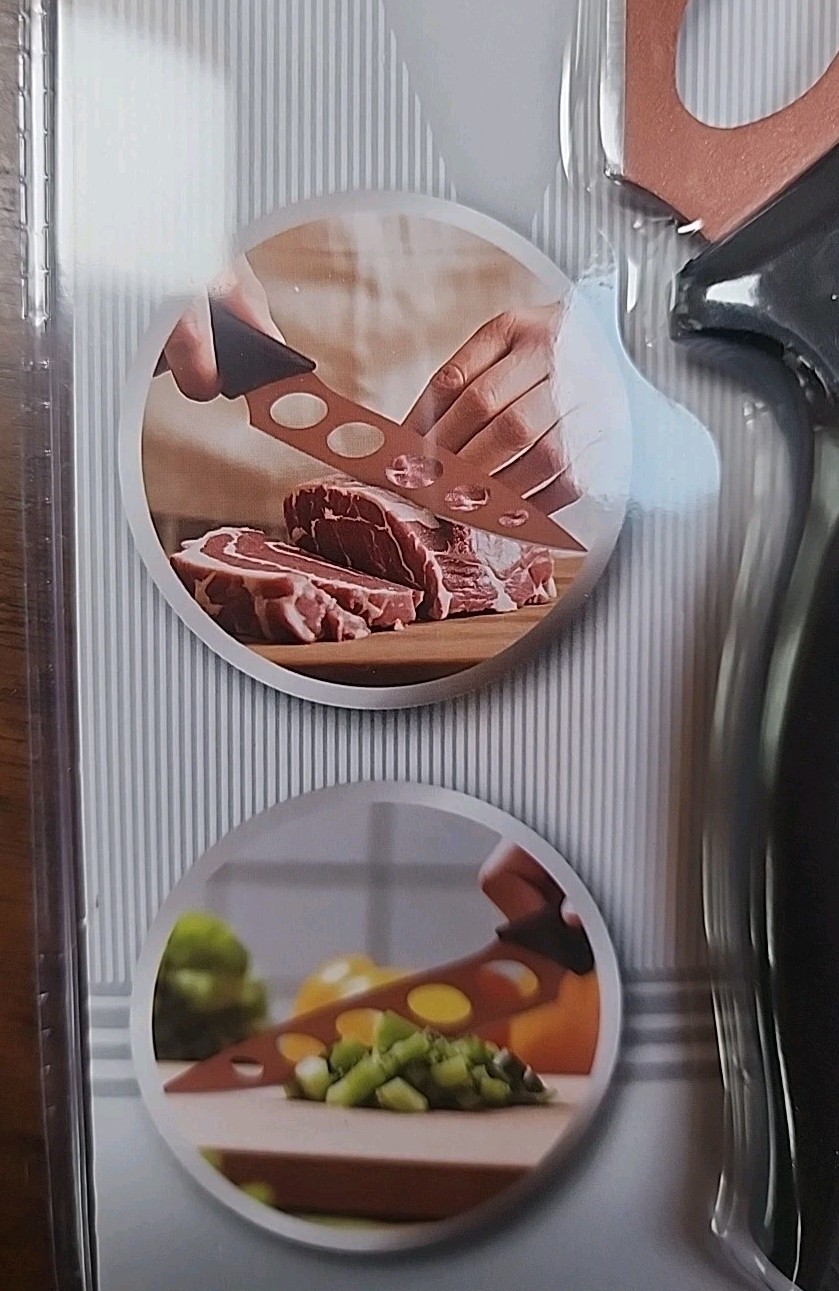Bridgeland Copper Knife 2 Pack 9″ Stainless Steel Nonstick Ergonomic Handle T13