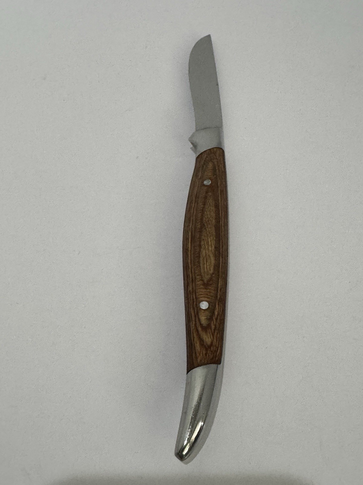 Vintage MCM Steak Knife Set of 6 Made in Japan Stainless Steel Wood Handles Box