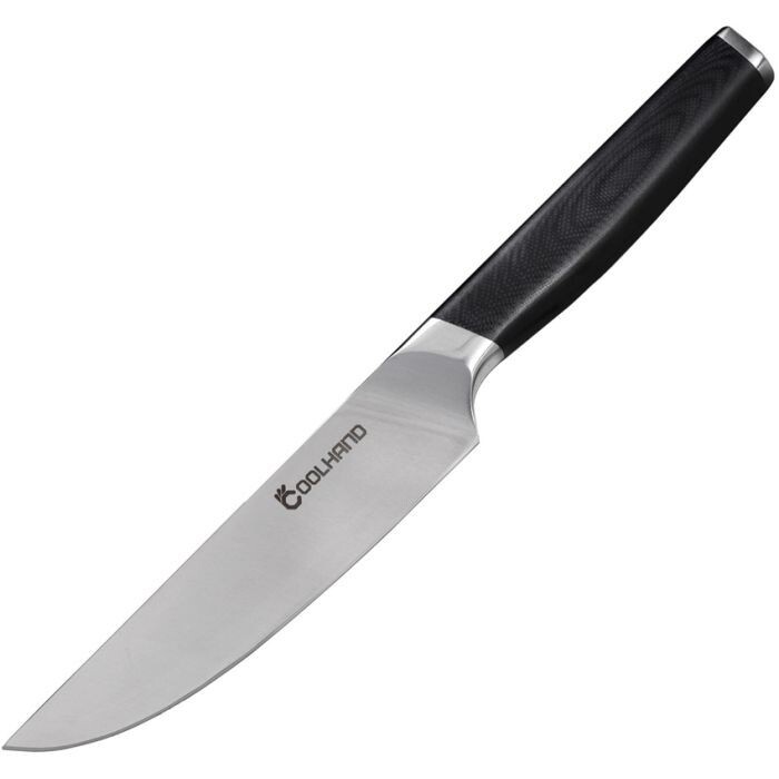 Coolhand Fixed-Blade Steak Knife 5″ Stainless Steel Blade With Black G10 Handle