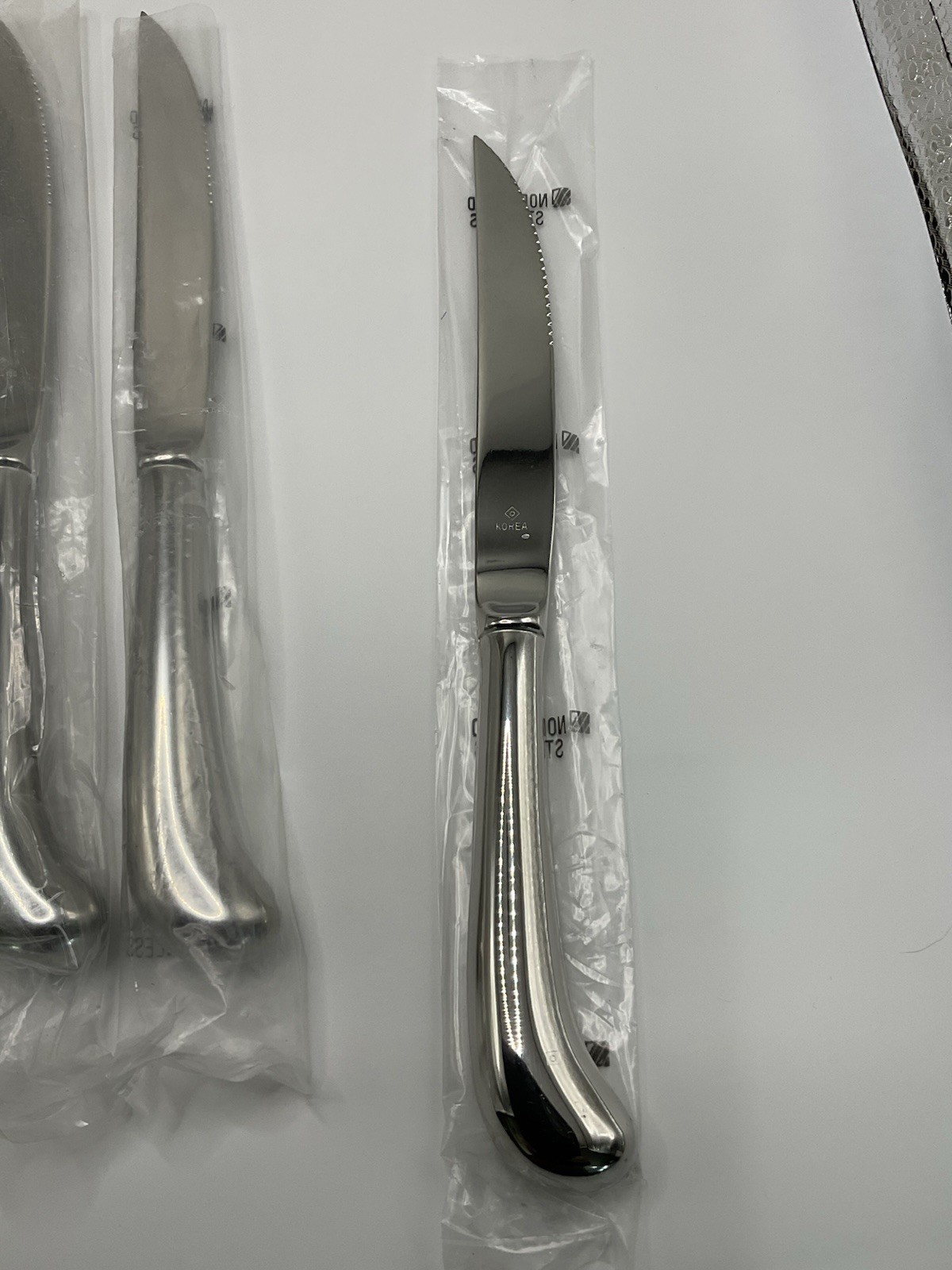 Vtg Oneida Northland Stainless Pistol Handle Steak Knives Set of 8 New In Box