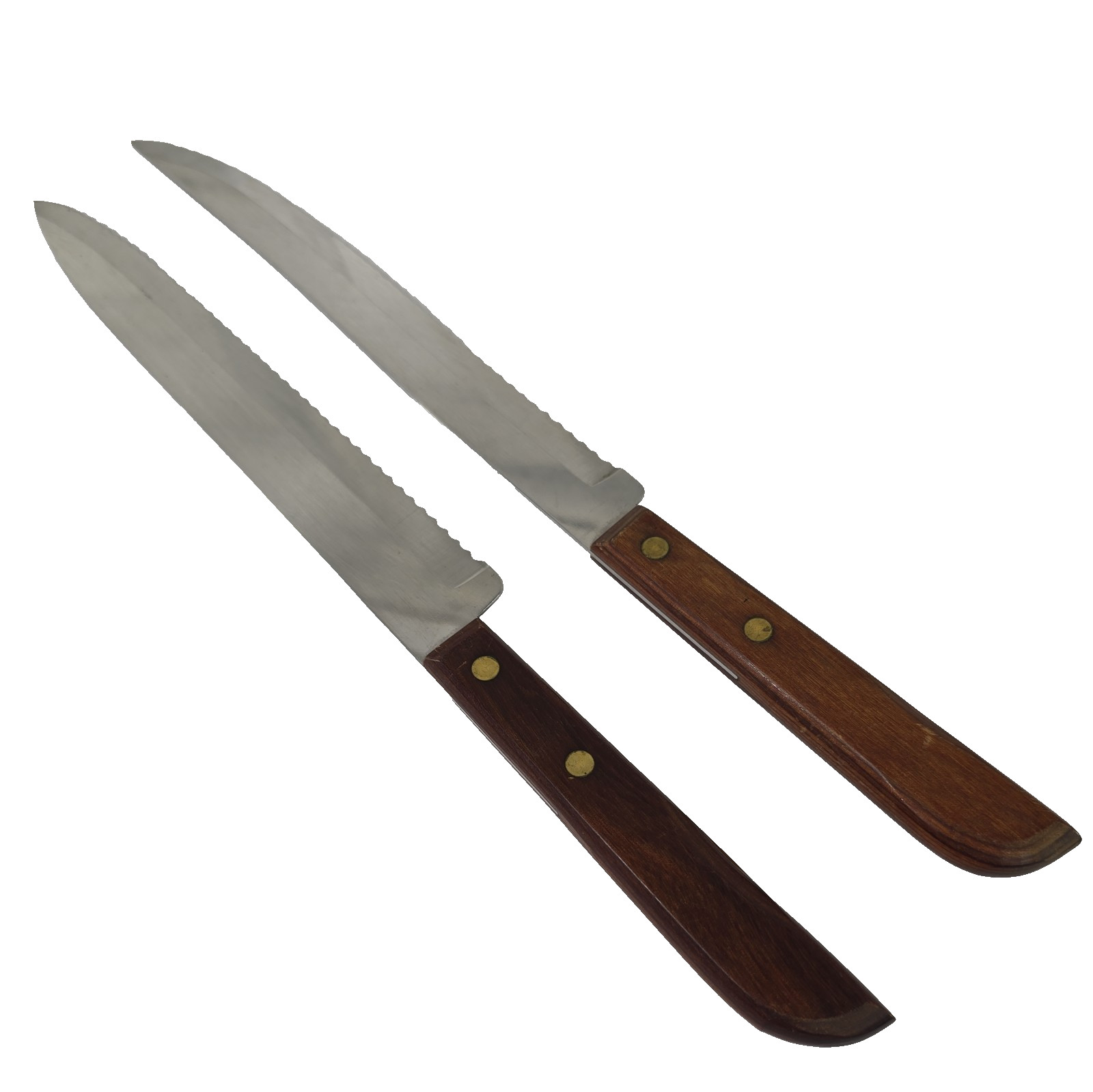 VINTAGE Washington Forge Town & Country Steak Knives Set of 2 StainlessSteel USA