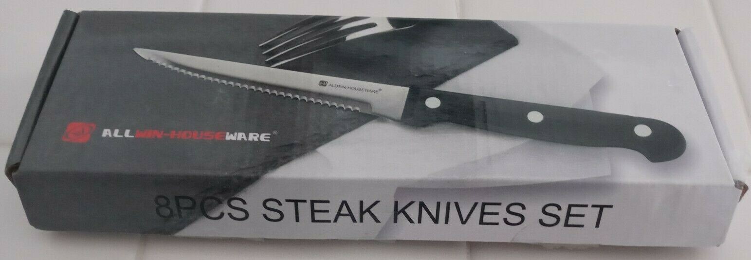 8PCS Steak Knives Set.ALLWIN-HOUSEWARE.New