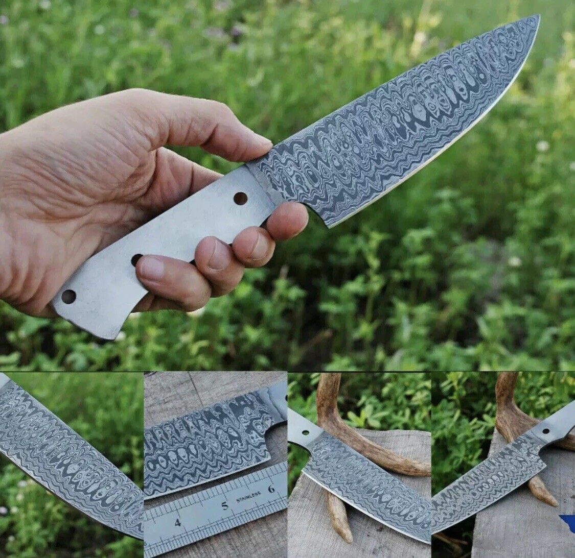 HANDMADE UTILITY DAMASCUS STEEL CHEF KNIFE KITCHEN BONING KNIFE SLICER x167
