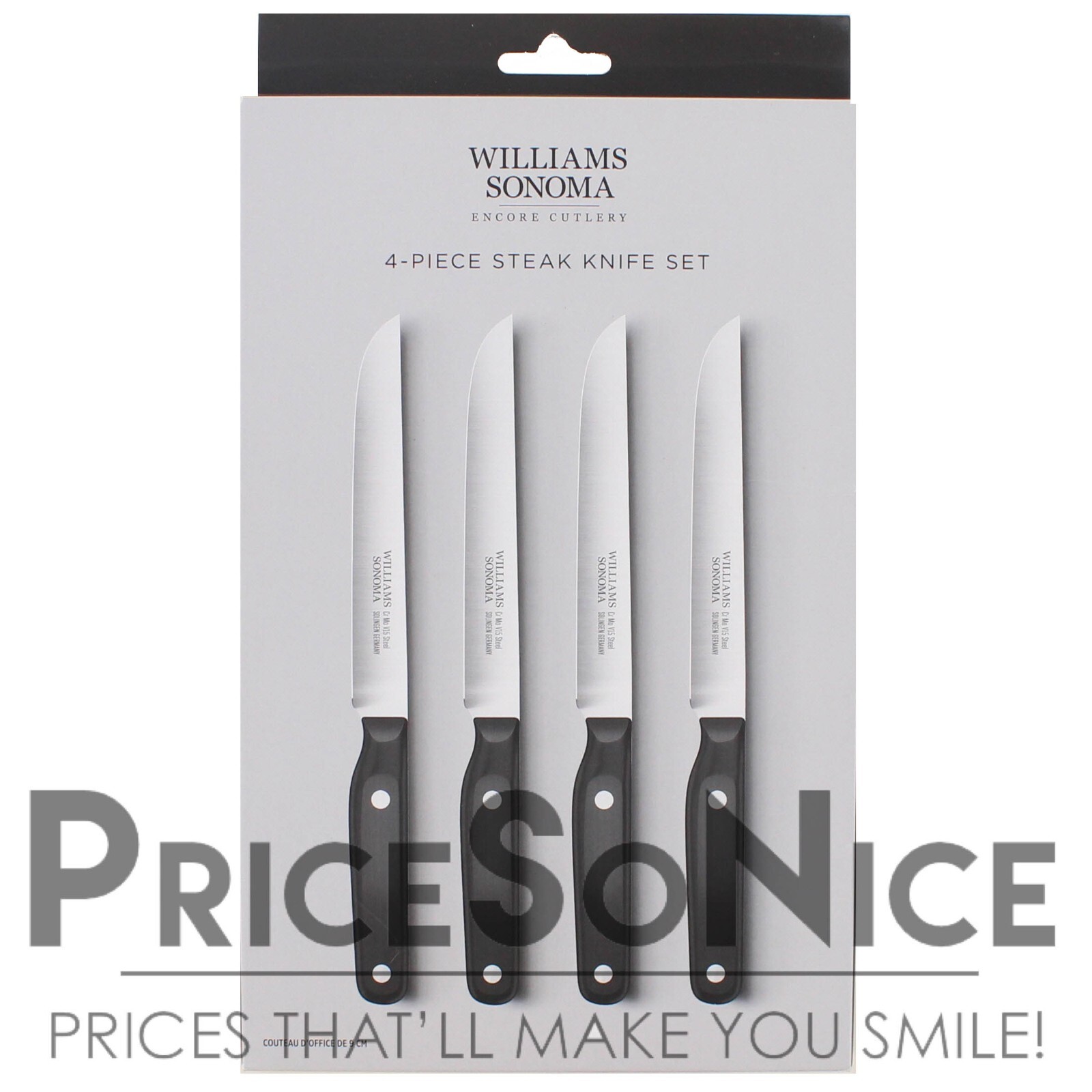 Williams Sonoma Encore Steak Knives, Set of 4 MSRP $150
