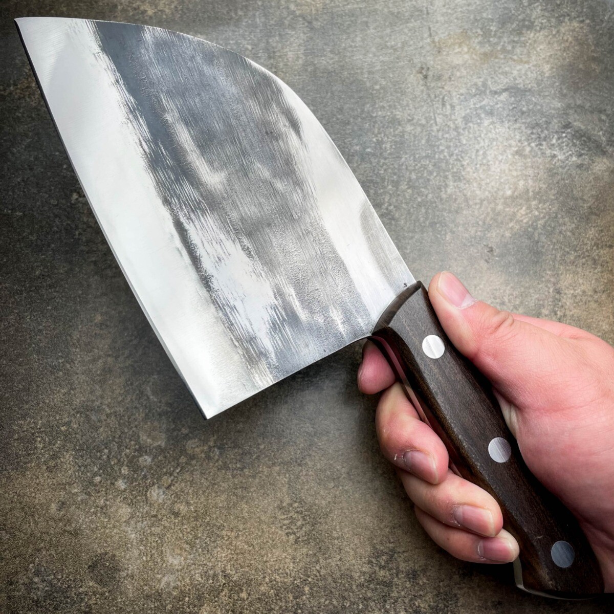Butcher Knife Handmade Forged Kitchen Chef Knives Carbon Steel Butcher Cleaver