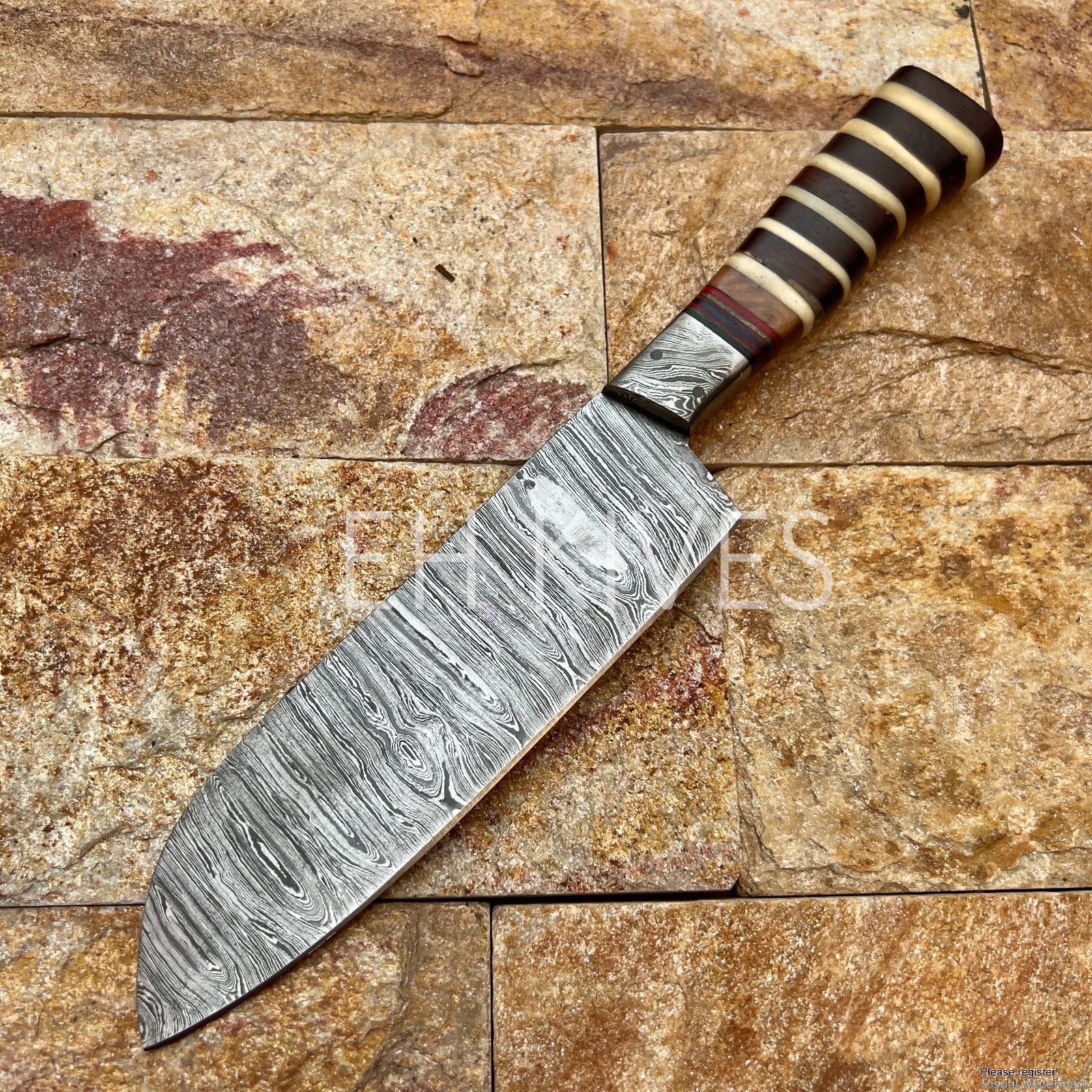 14” Handmade Damascus Steel Slicing Sharp Chef Knife for Meat/BBQ