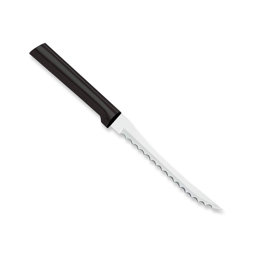 Cutlery Tomato Slicer Knife (W226), 5″ Stainless Steel Serrated Blade, Black …