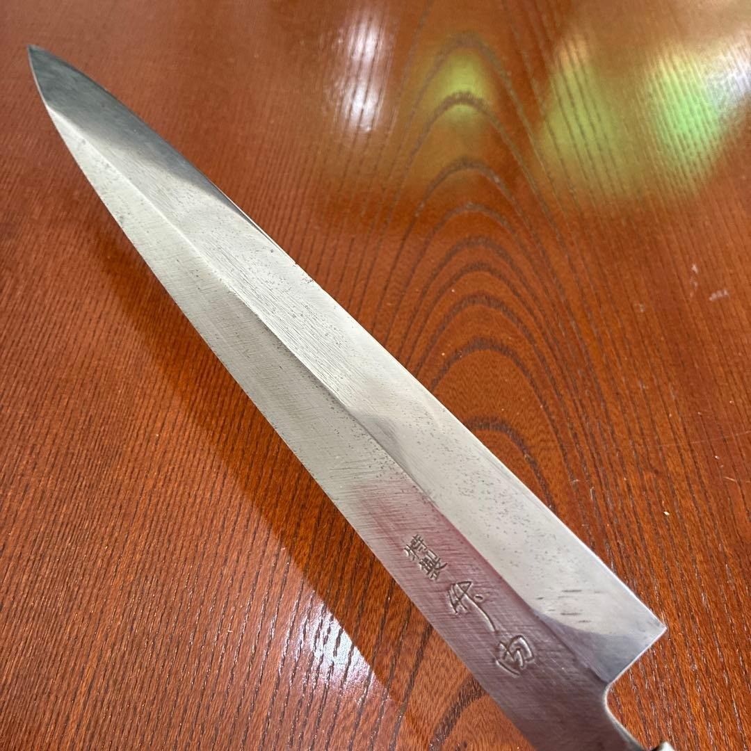 Japanese Sashimi Yanagiba Knife Takeda Saku Forged Steel Culinary Tool 230mm