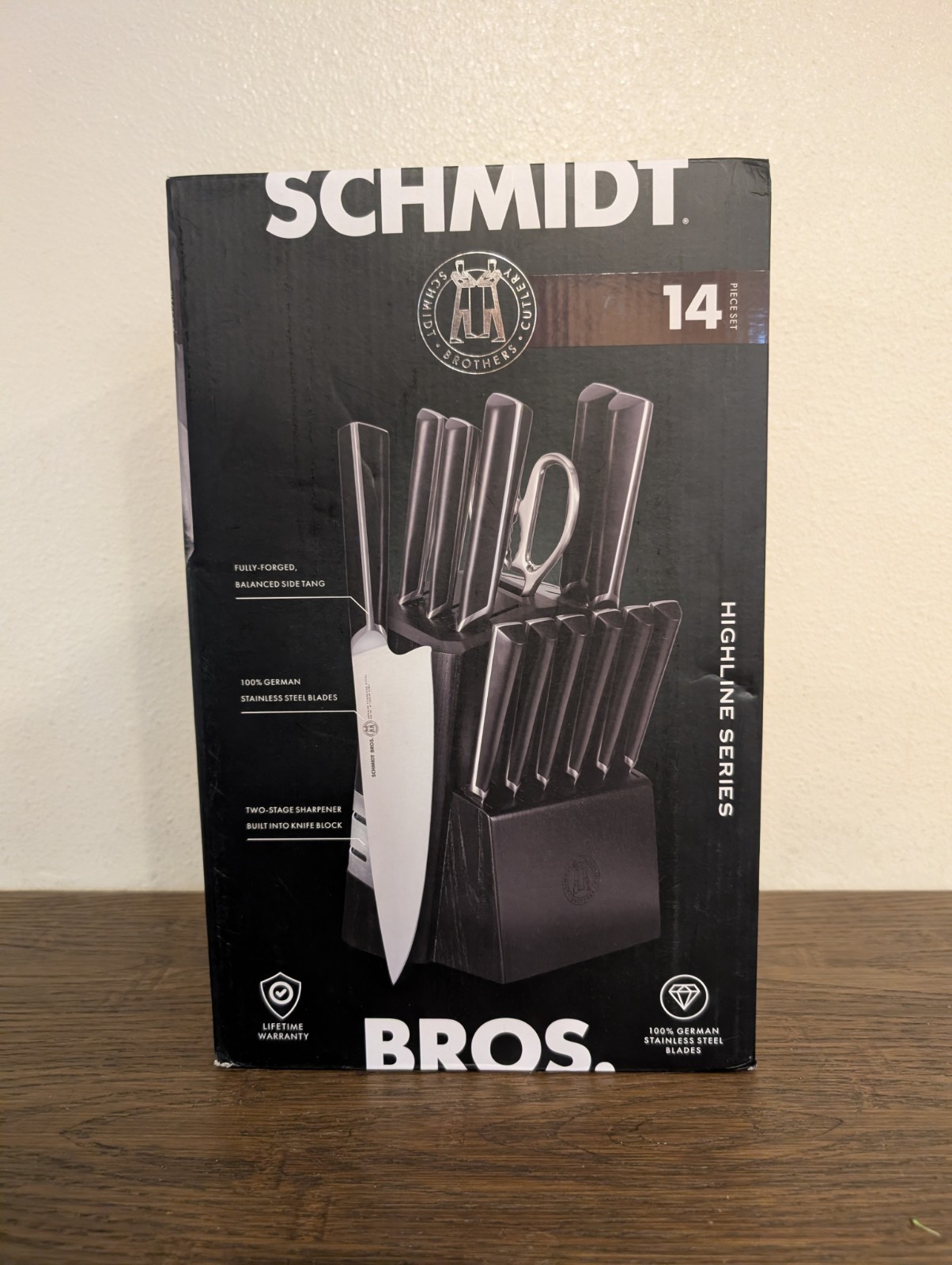Schmidt Bros Cutlery Highline 14pc Knife Block Set *BRAND NEW*