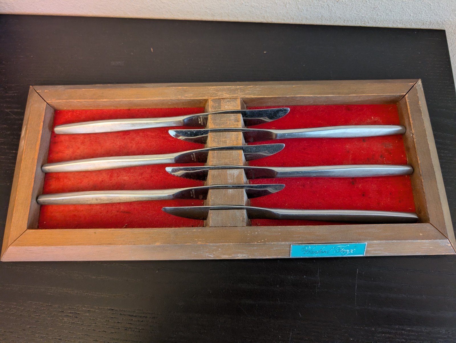 Vtg Hanford Forge 6 Pc Knife Set by Washington Forge Stainless – Japan- USED