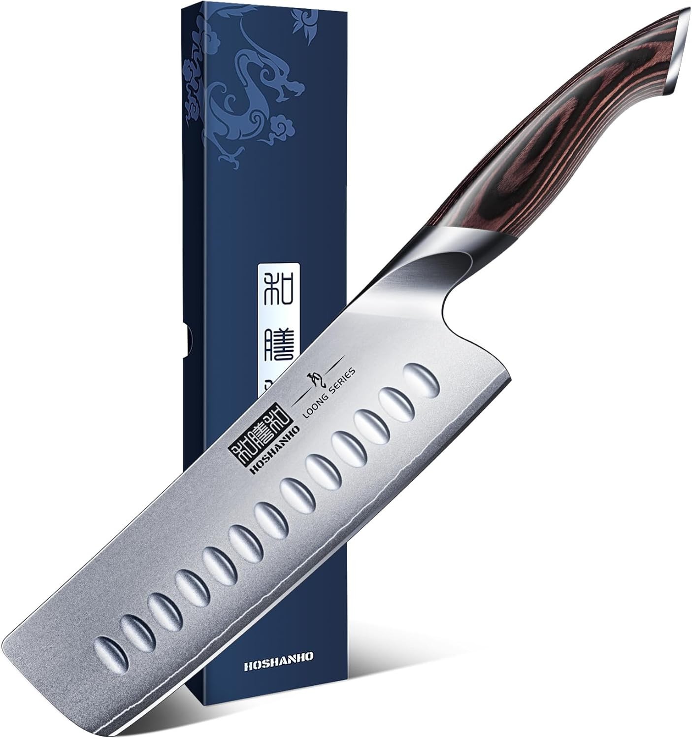 Ultra Sharp 7 Inch Nakiri Knife: Ergonomic Pakkawood Handle, Perfect for Chefs