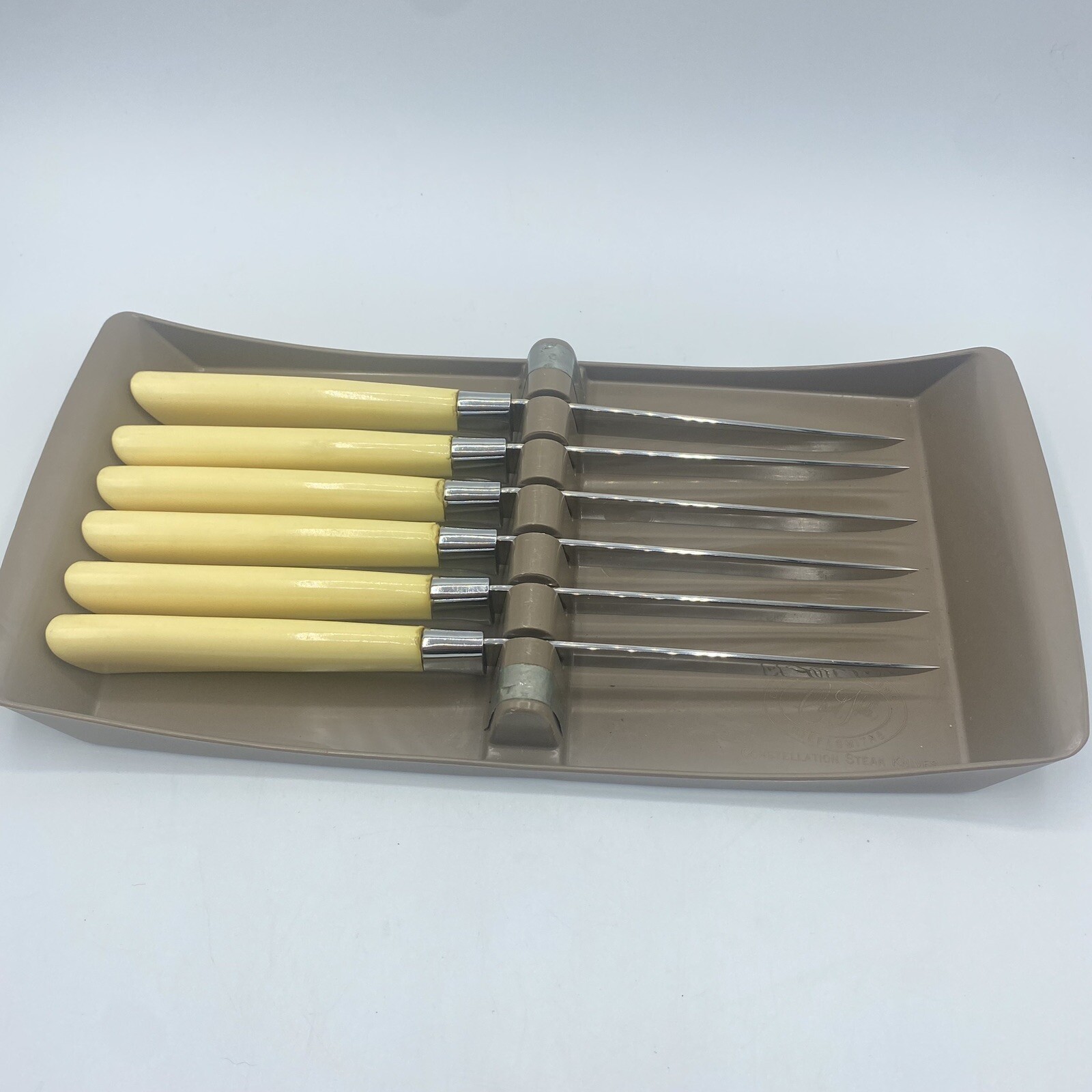 Set of 6 Steak Knives Constellation by Carvel Hall CHAS. D. BRIDDELL Mid Century