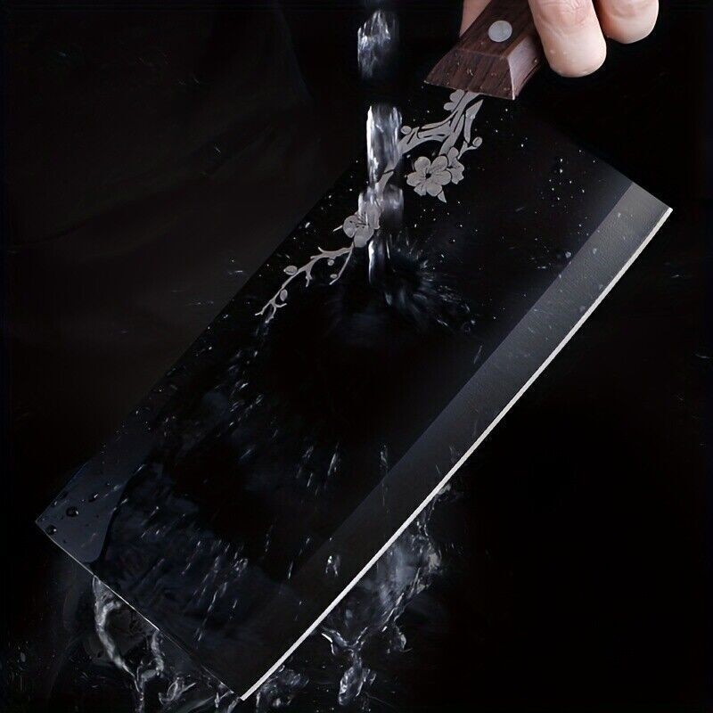 7″ Heavy Duty Meat Cleaver Knife with Razor Sharp Stainless Steel Blade US