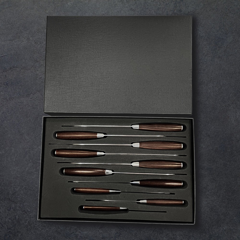Kitchen Knife Set Japanese Damascus Pattern Chef Knives Stainless Steel Cleaver