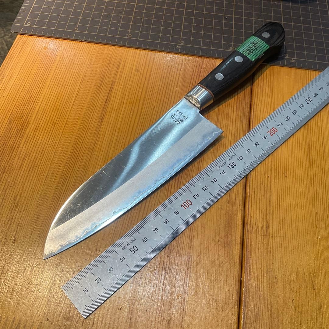 Sakai Sukemori Cobalt Gold Genuine Forged Santoku Knife