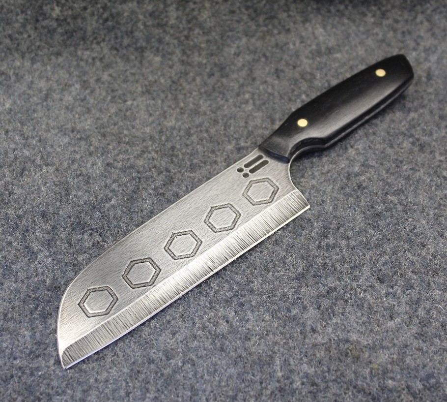 integrity Implements Santoku 14c28n custom handcrafted culinary/kitchen knife