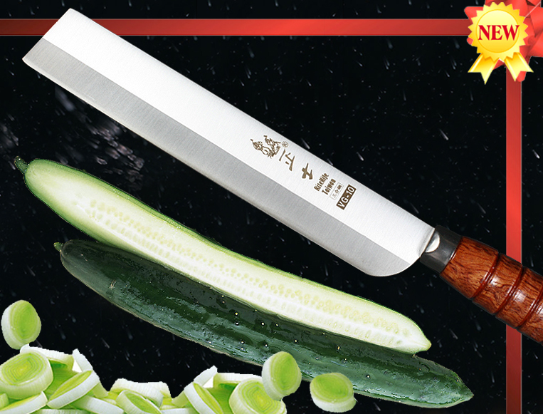 Handmade VG10 Steel Vegetable Long Nakiri Knife 7.8″ Slicer Kitchen Cutlery