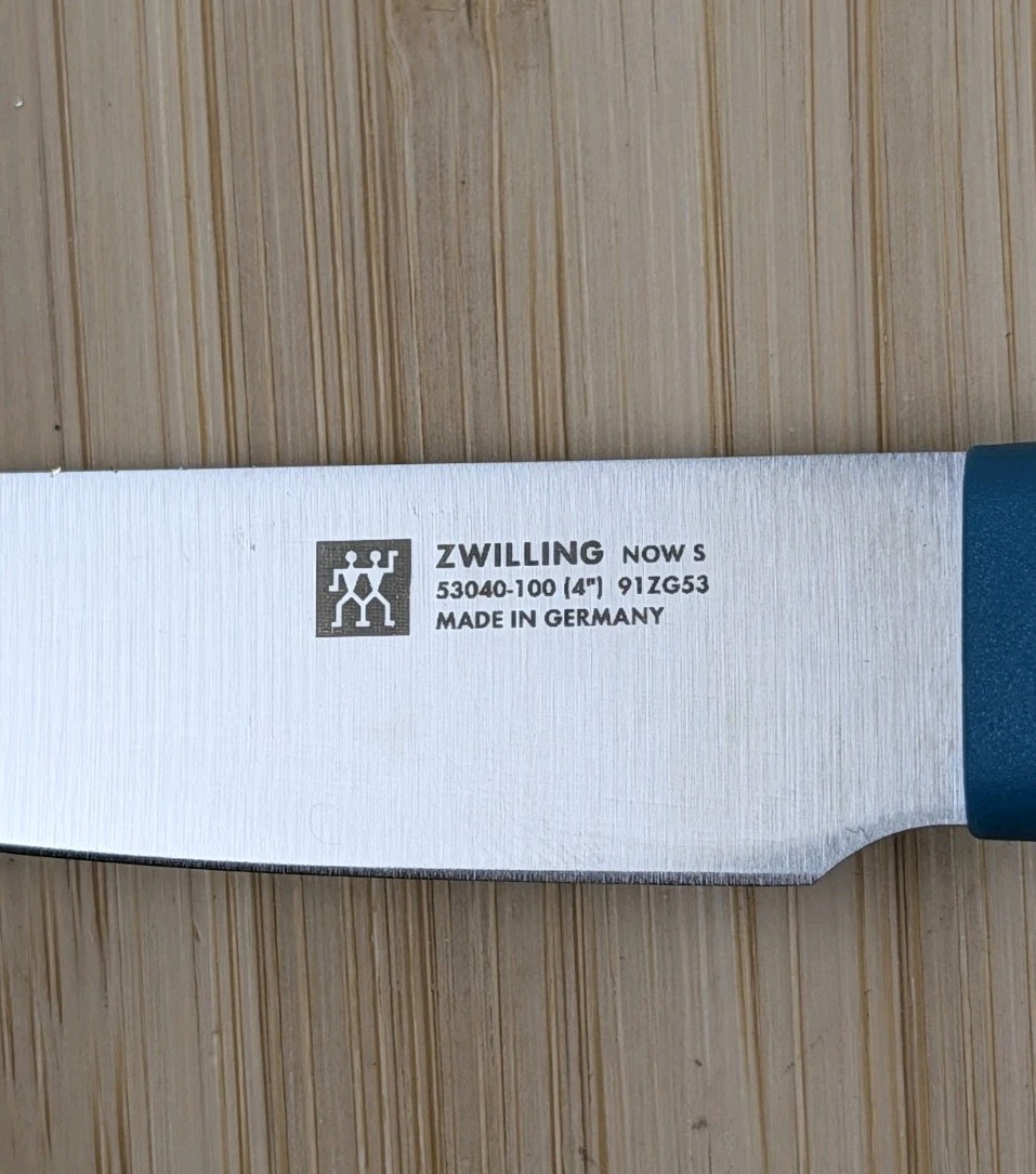 Zwilling NOW S 4 inch PARING Knife, BLUE, 53040-100, 91ZG53, Made in GERMANY