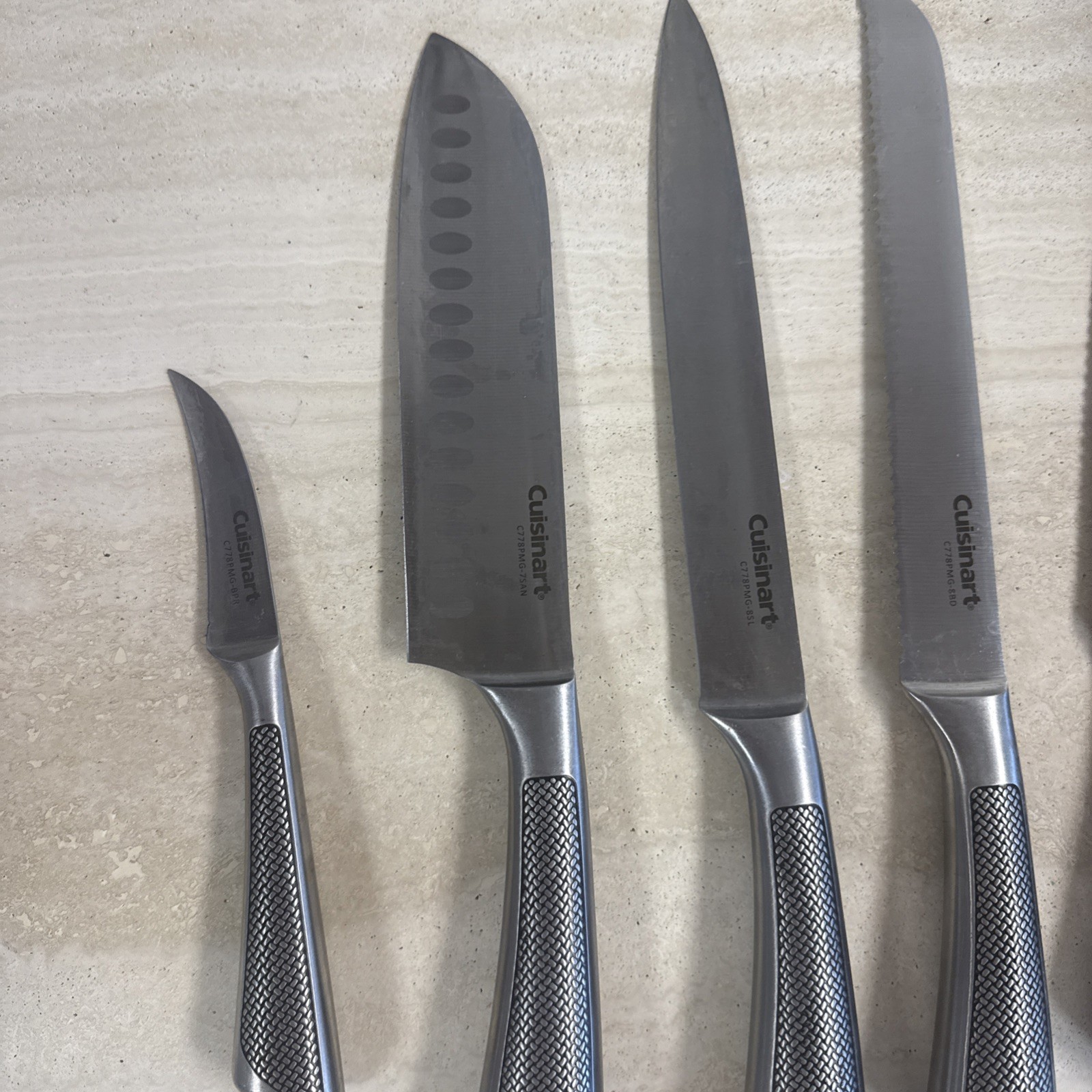 Cuisin Art Preferred QUALITY- 6 Knives 2 Scissors See photos