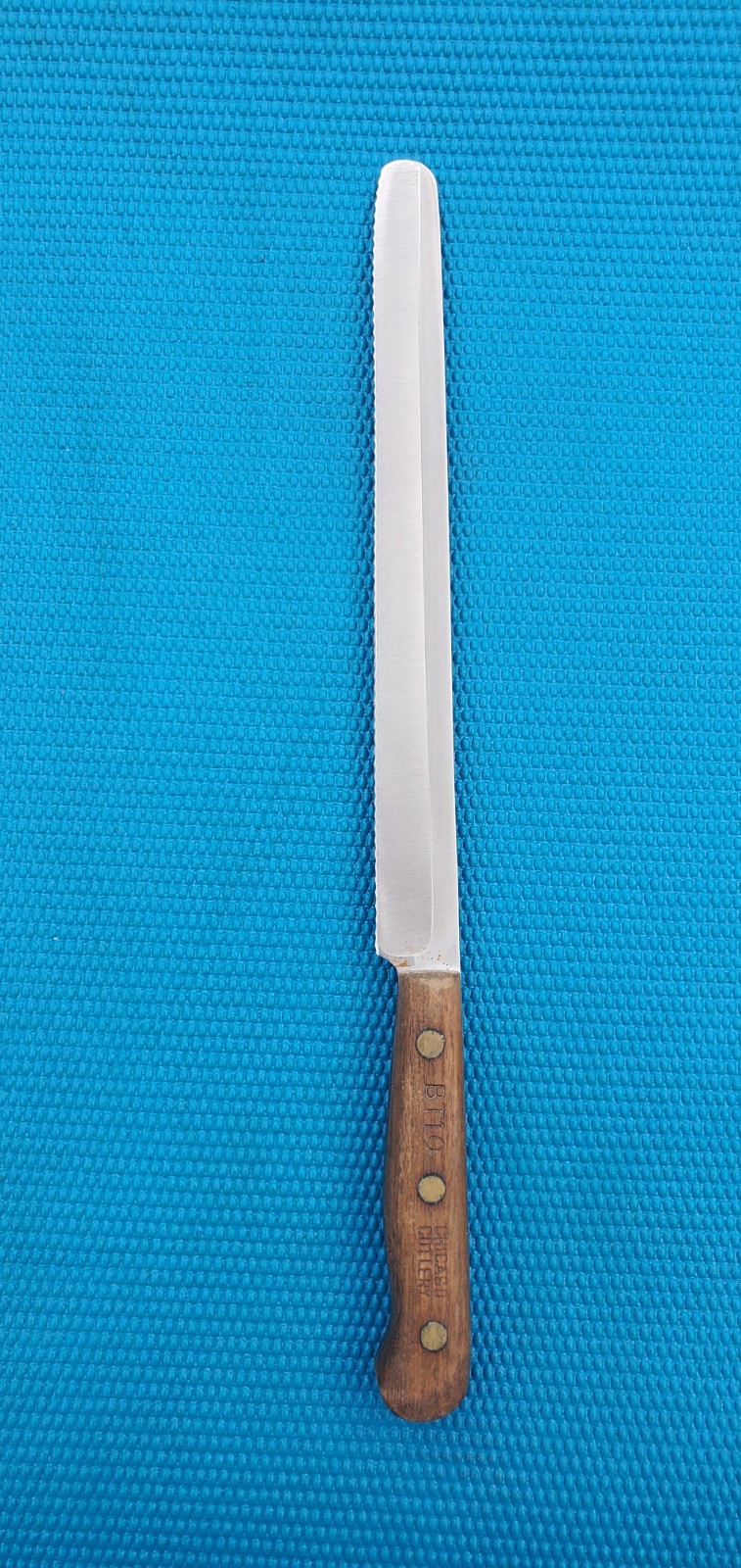 Vintage Chicago Cutlery BT10 10″ Stainless Serrated Blade Large Bread Knife USA