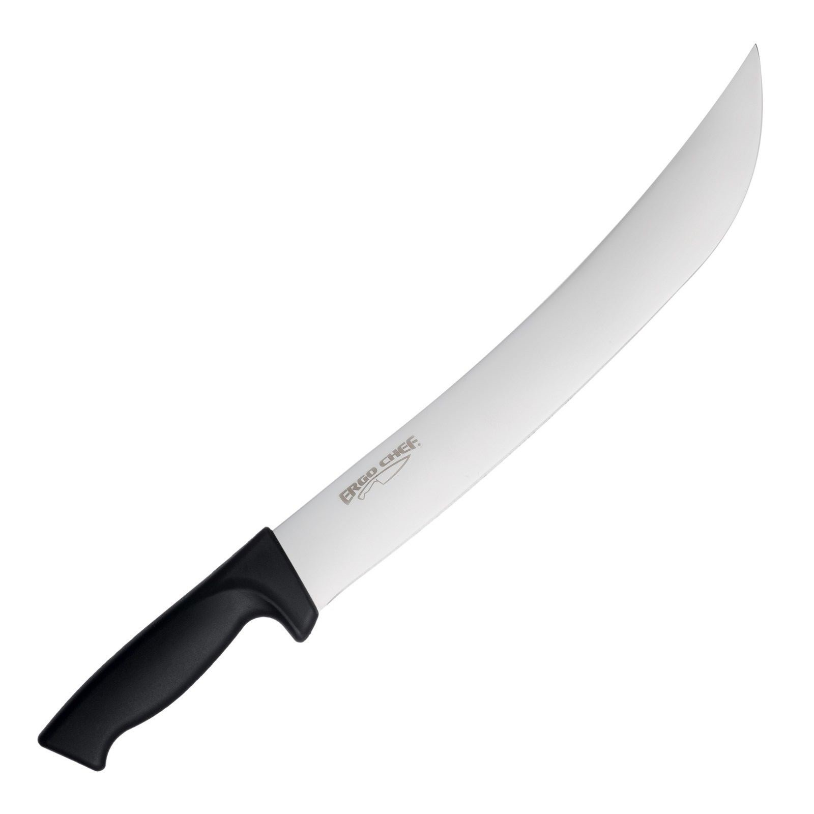 Ergo Chef 12-Inch Curved Cimeter Knife Non-slip handle Black PRODIGY SERIES