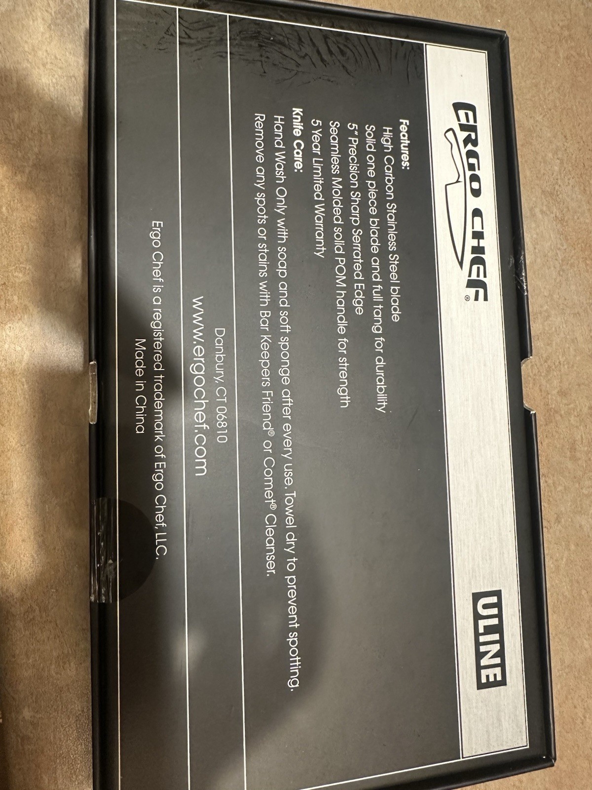 Ergo Chef Pro-Series II 4pc. Steak Knife Set Steak House Style Comfort Handle