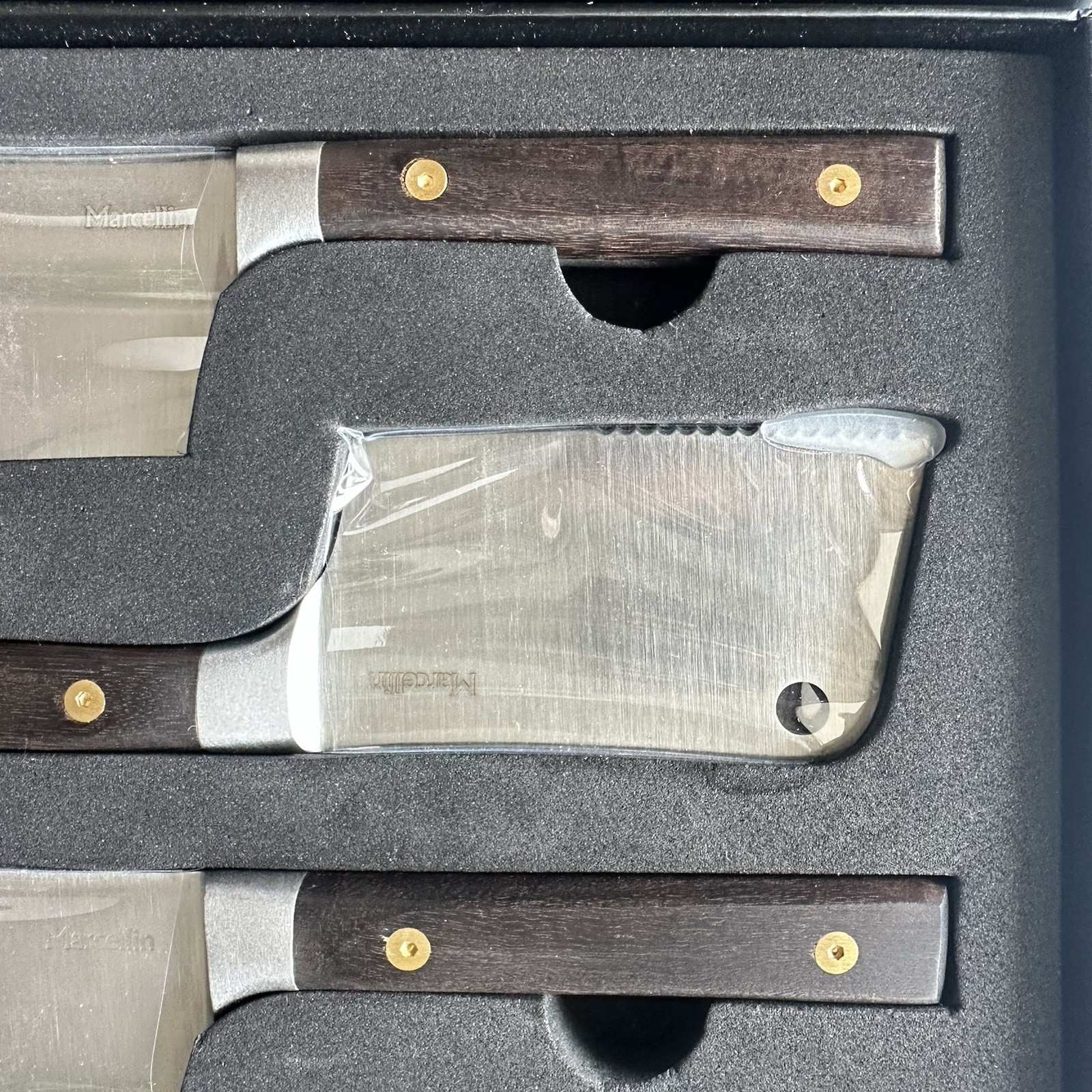 NEW Marcellin Steak Cleaver Knifes Set Of 4 High Carbon Stainless Steel Blades