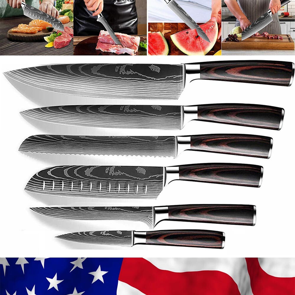 Knives Cleaver Kitchen Knife Butcher Handmade Forged Stainless Steel Chef Sharp