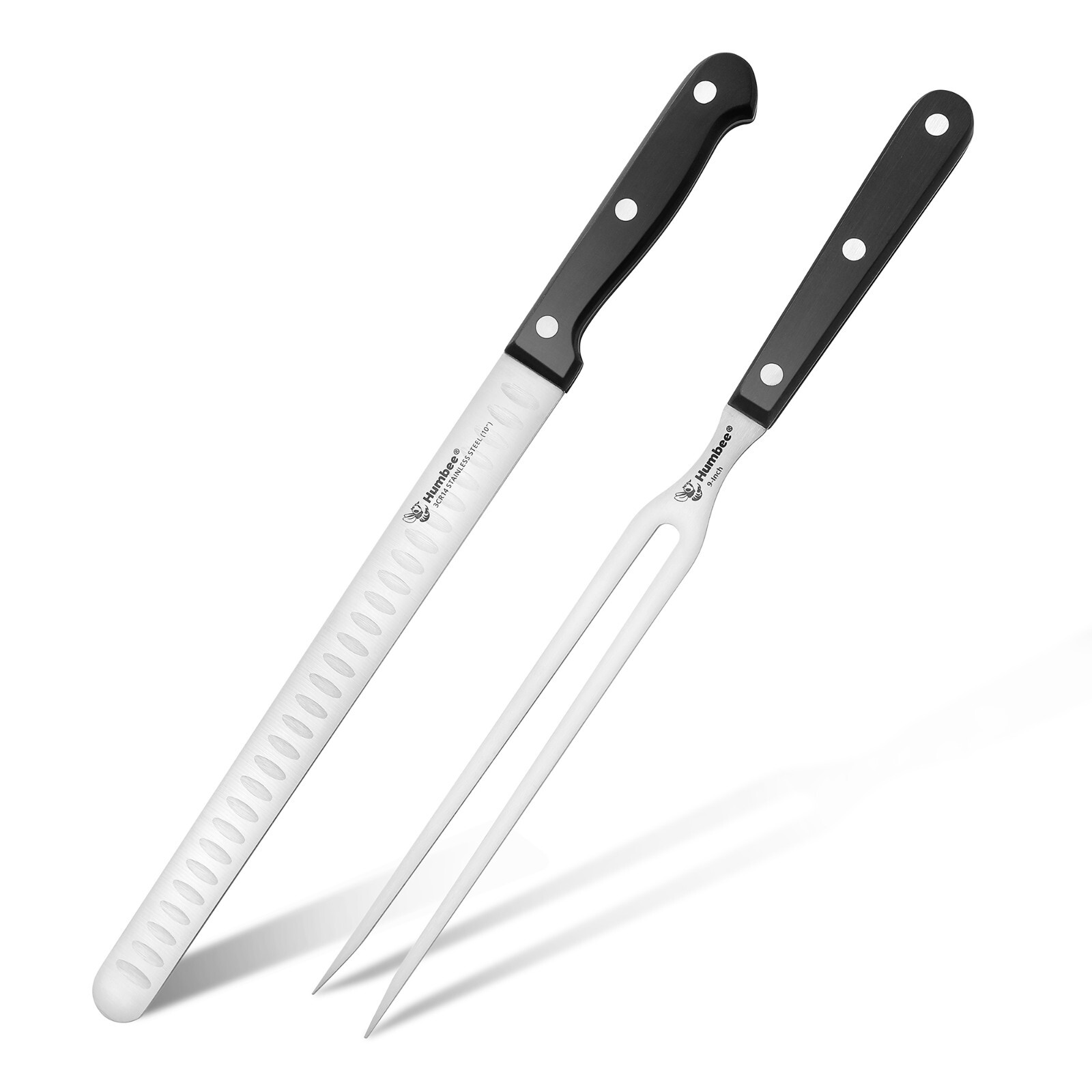 Humbee Chef Stainless Steel Granton Edge Carving Knife