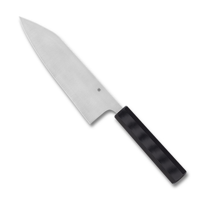 Spyderco Knives Wakiita Bunka Bocho Kitchen Knife Black G10 BD1N K18GP