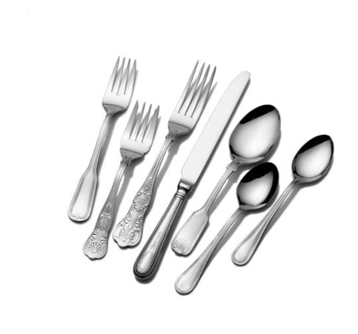 Towle T7490090 Hotel 90-Piece 18/10 Stainless Steel Flatware Set, Service for 12