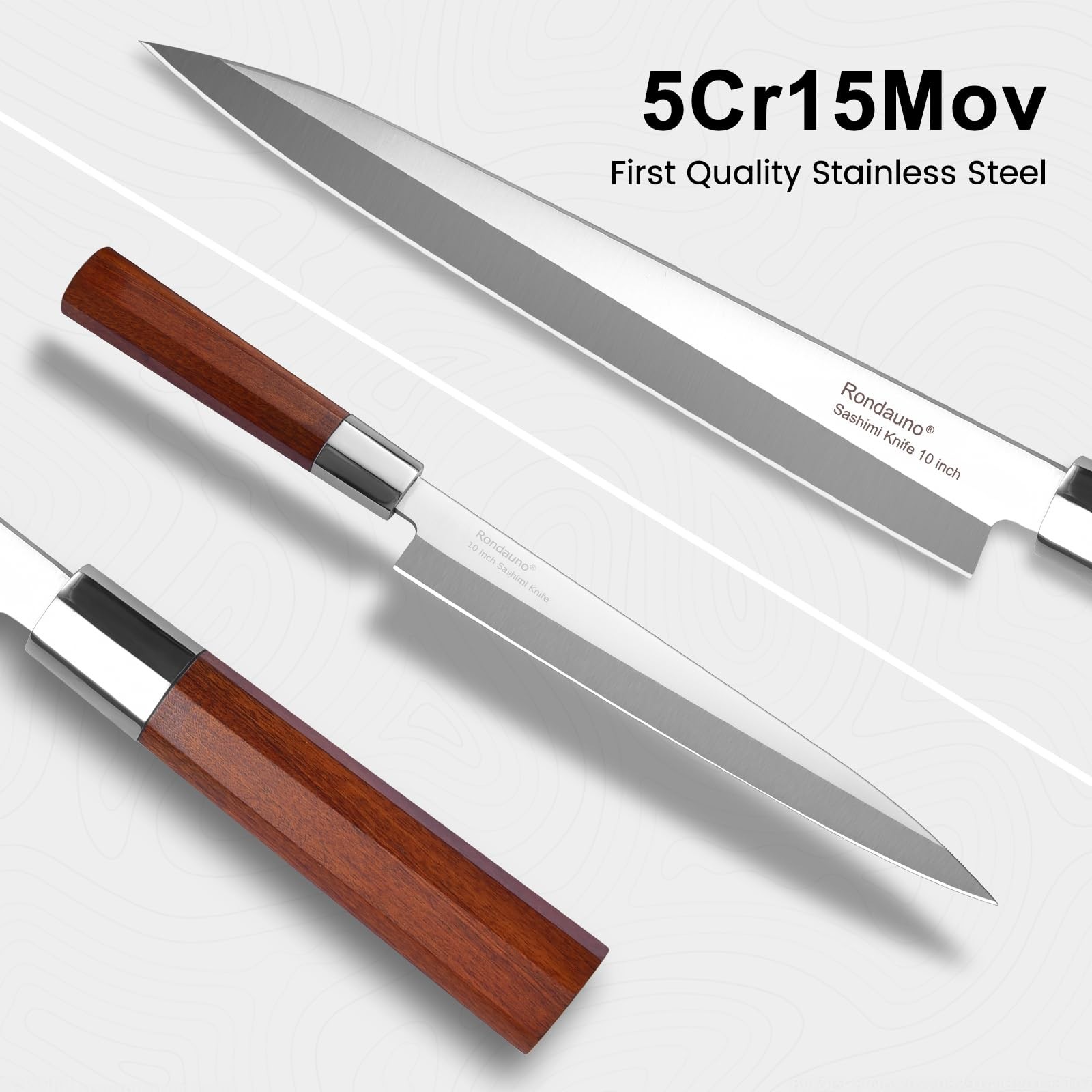 Sashimi Knife Yanagiba Sushi Knife 10 inch Japanese High Carbon Stainless Steel