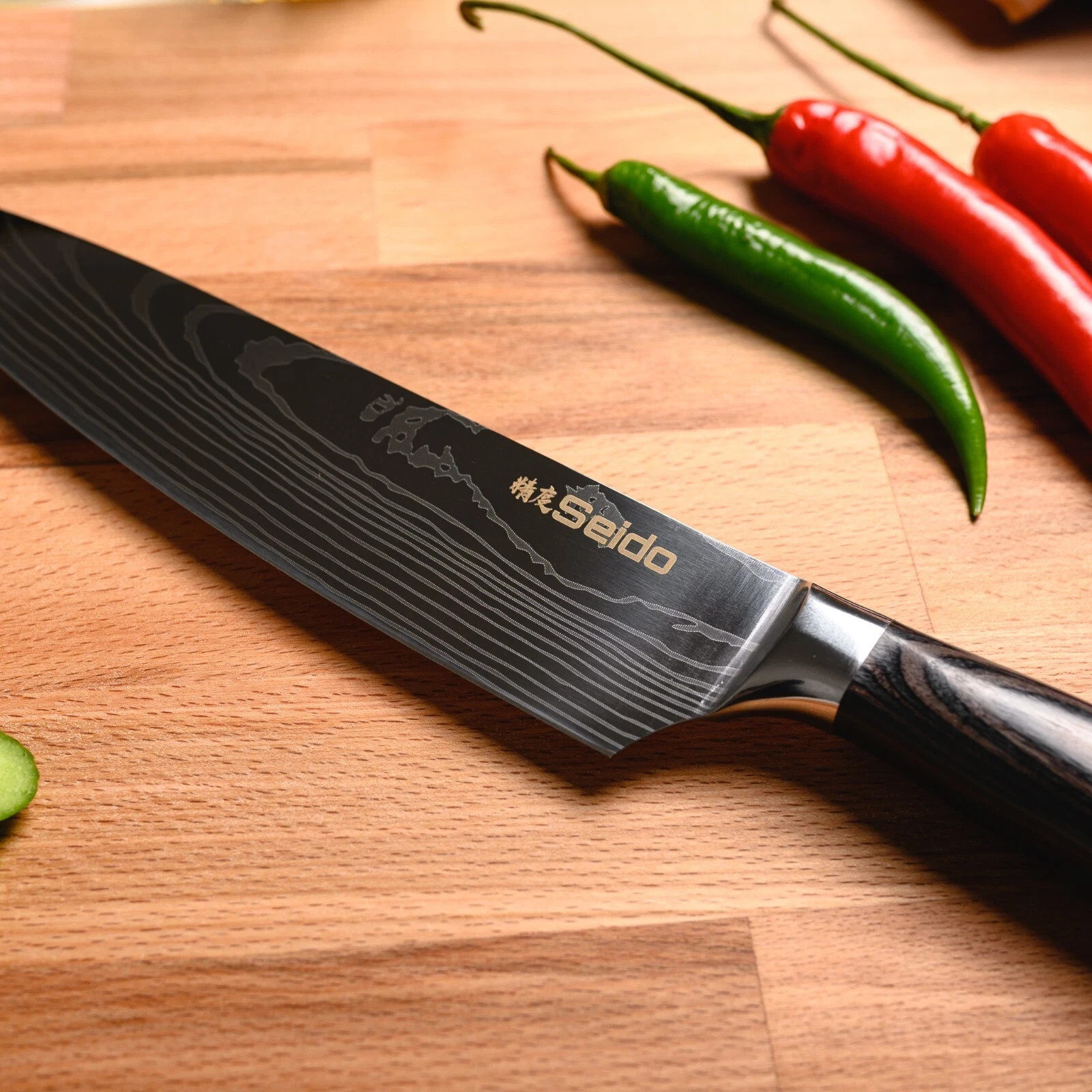 Seido Knives Japanese Master Chef Knife Set, 8-Piece Professional Kitchen Knives