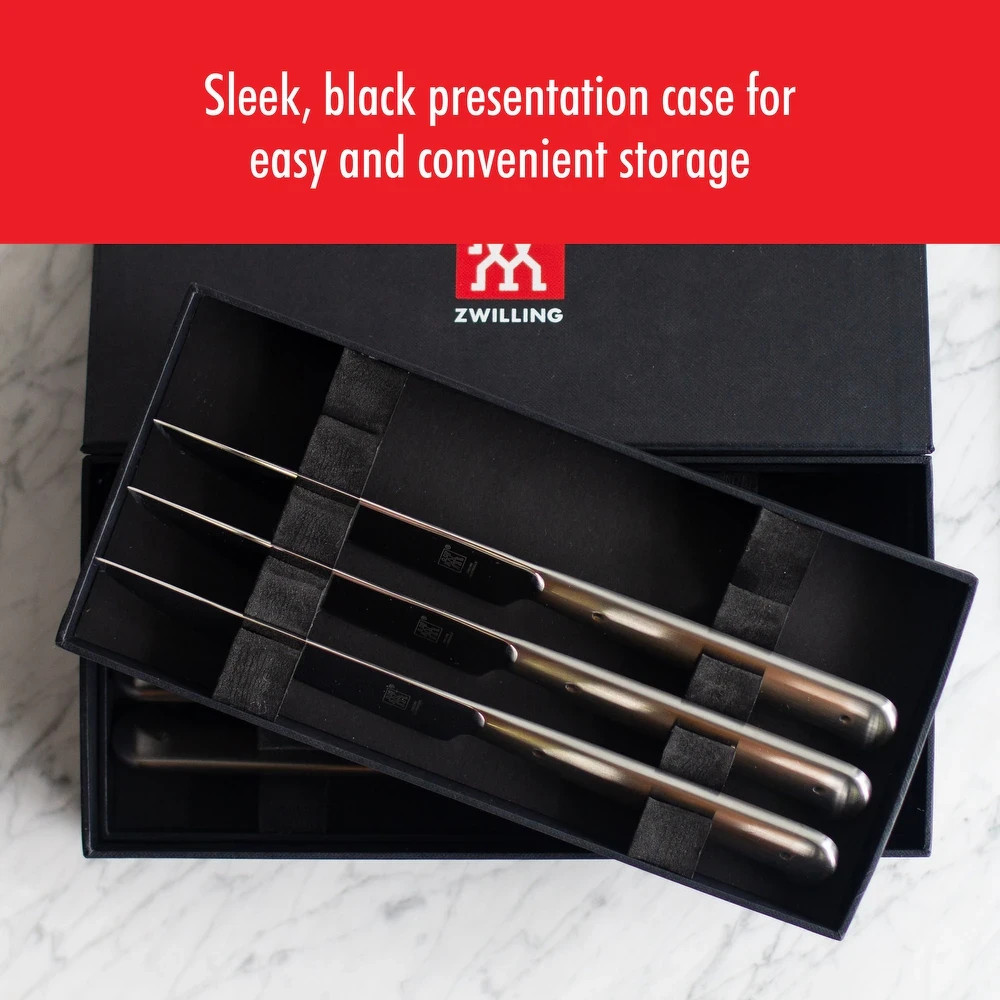 ZWILLING Porterhouse Razor-Sharp Steak Knife Set of 8 with Presentation Case