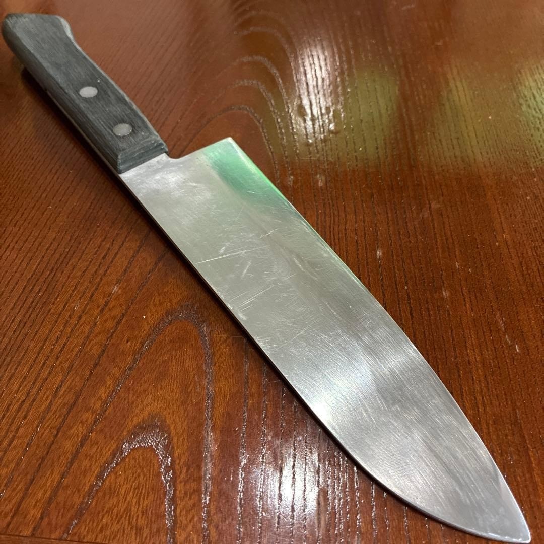 Japanese Santoku Kitchen Knife Sakai Kunisaku Forged Multi Purpose Tool 165mm