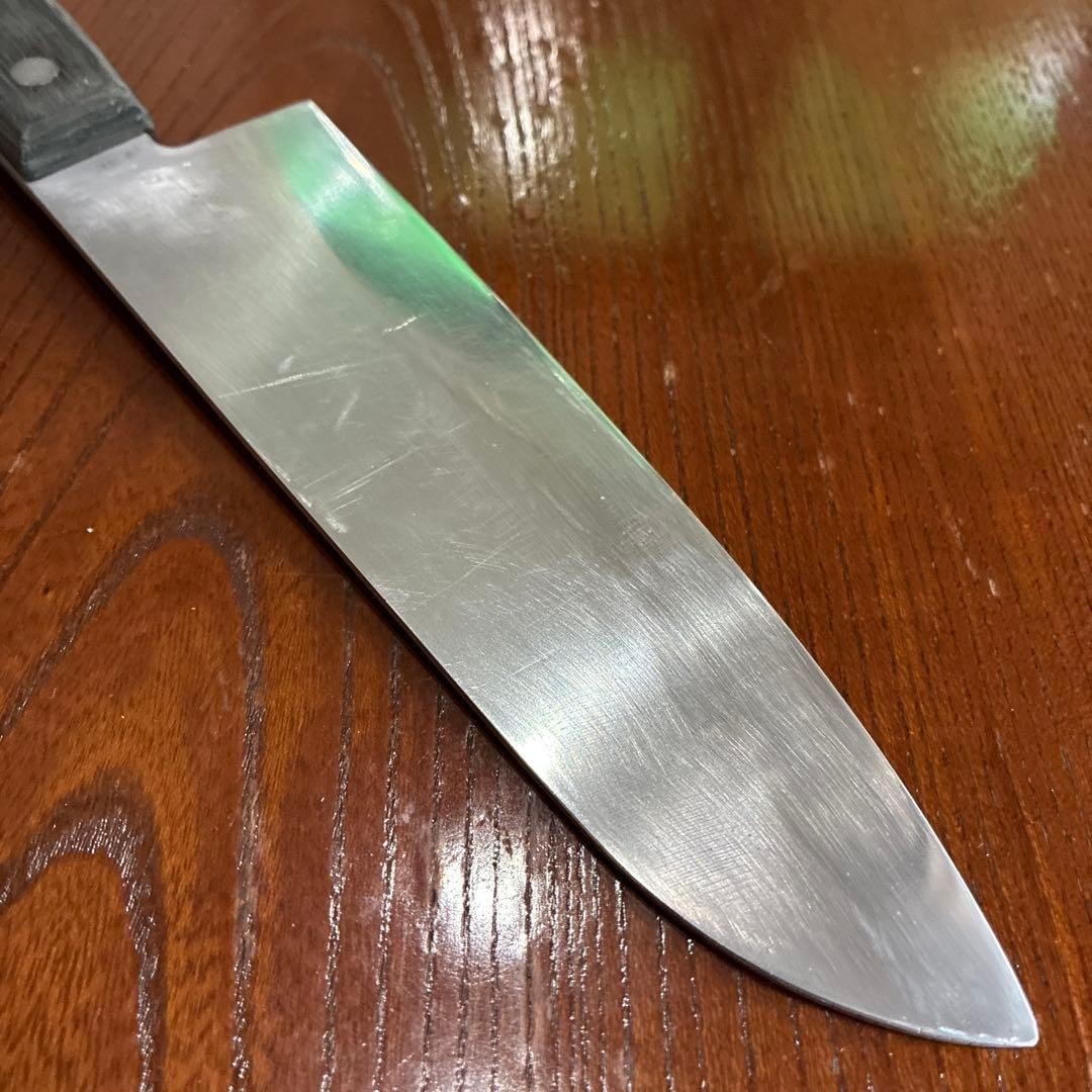 Japanese Santoku Kitchen Knife Sakai Kunisaku Forged Multi Purpose Tool 165mm