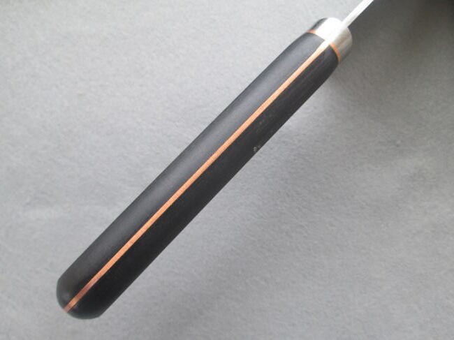 Kanekei Blue S Steel Santoku Knife 180mm Sharpness, Black Handle, Used